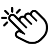 Ícone com cursor pointer.